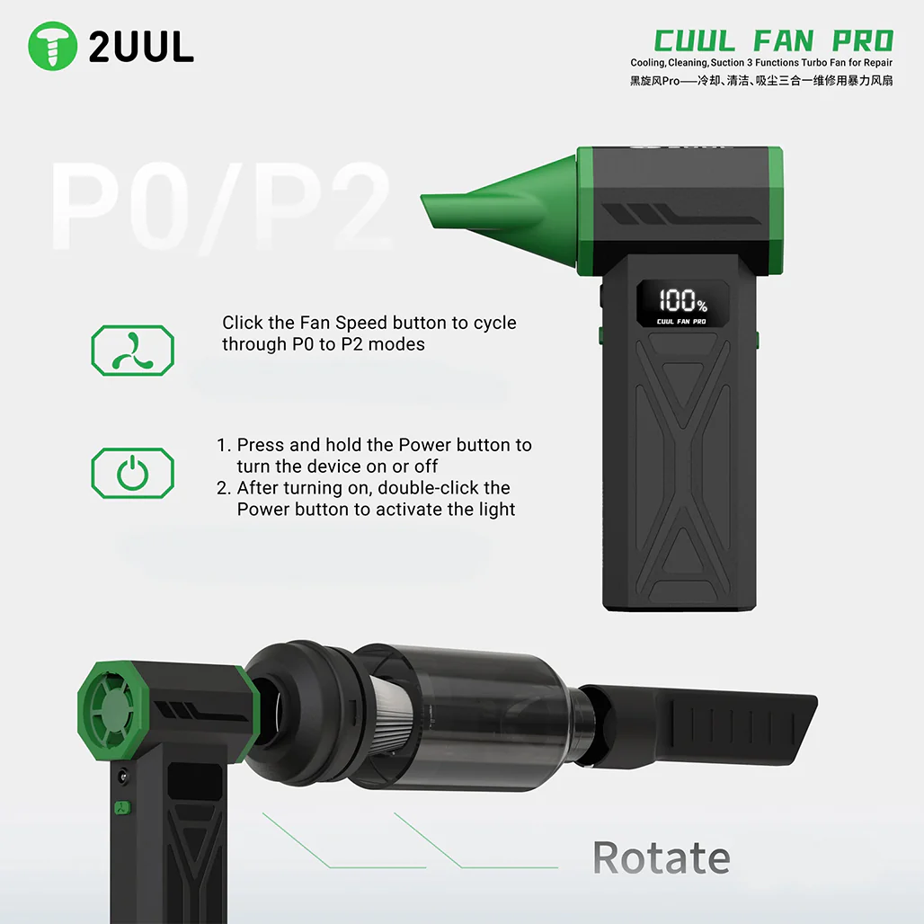 2UUL Cuul Fan Pro Turbo Fan for Repair - Image 4