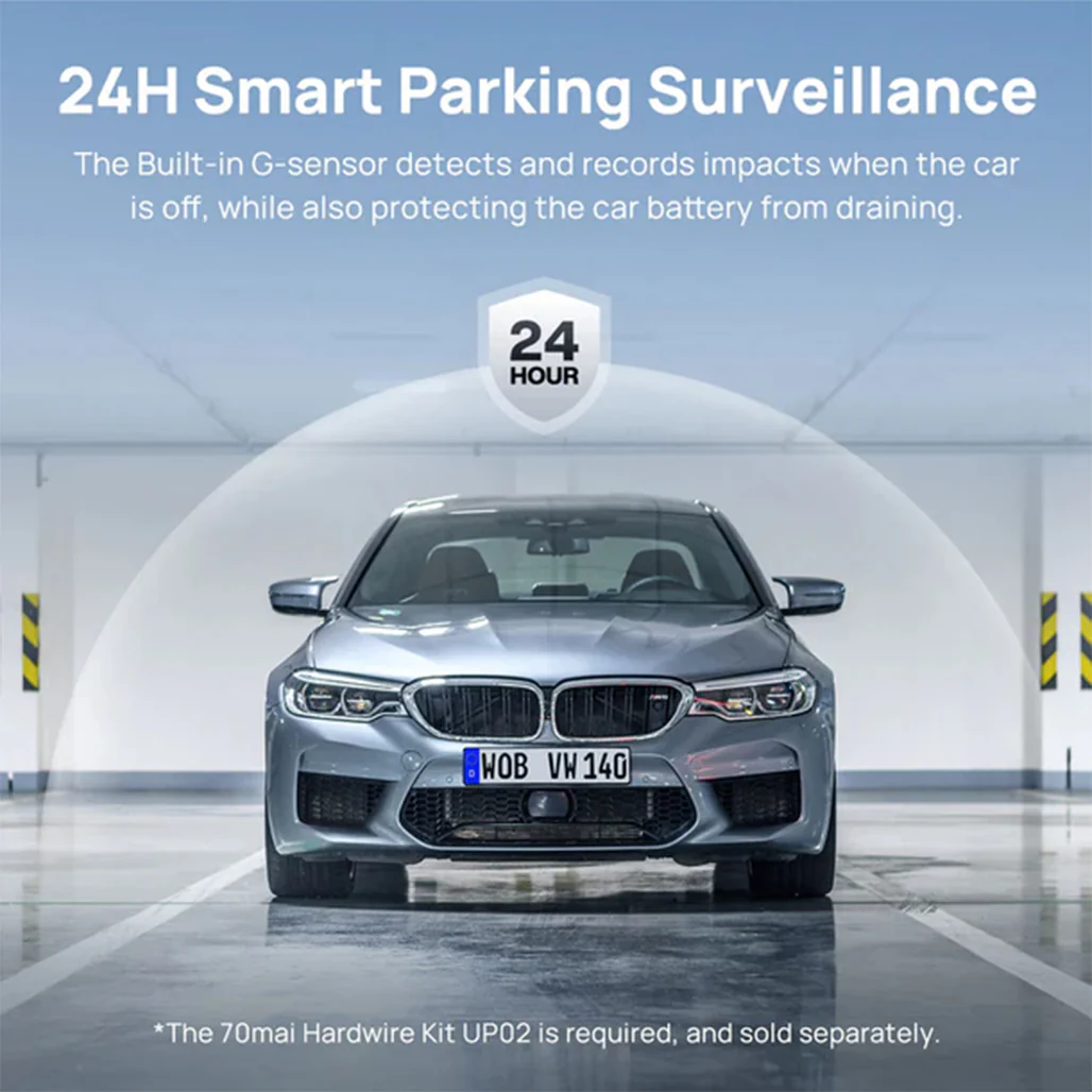 70mai Dash Cam A800S - 4K UHD Dash Camera with 3" IPS Screen - Image 6