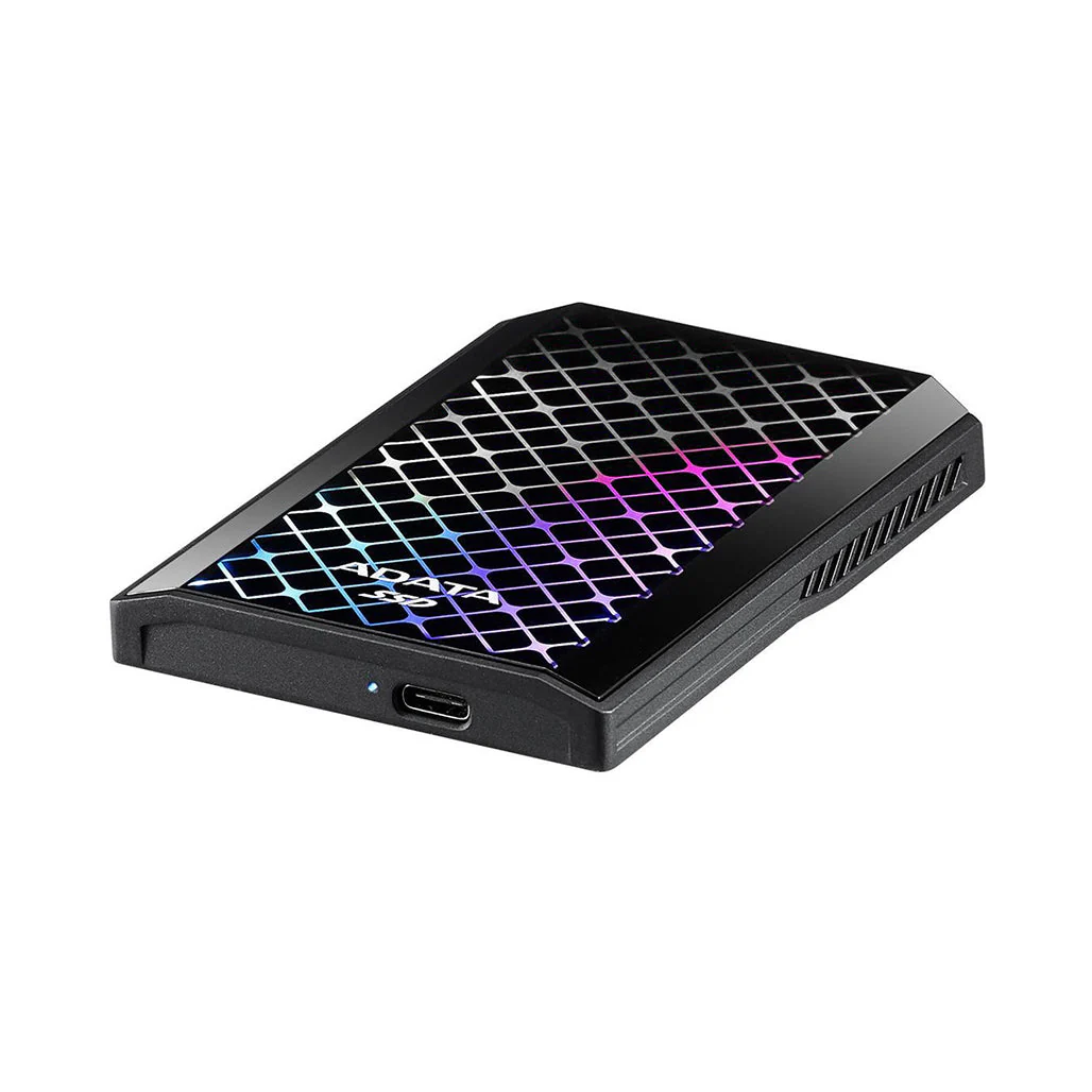 ADATA SE900G 1TB RGB External SSD - USB 3.2 Gen 2x2 Type-C, 2000 MB/s, Stylish Design - Image 2