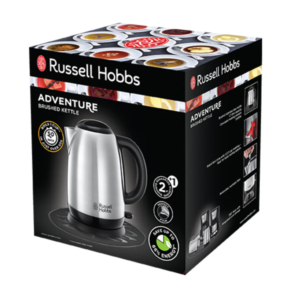Russell Hobbs Adventure Kettle – Stainless Steel Rapid Boil Kettle - Image 4