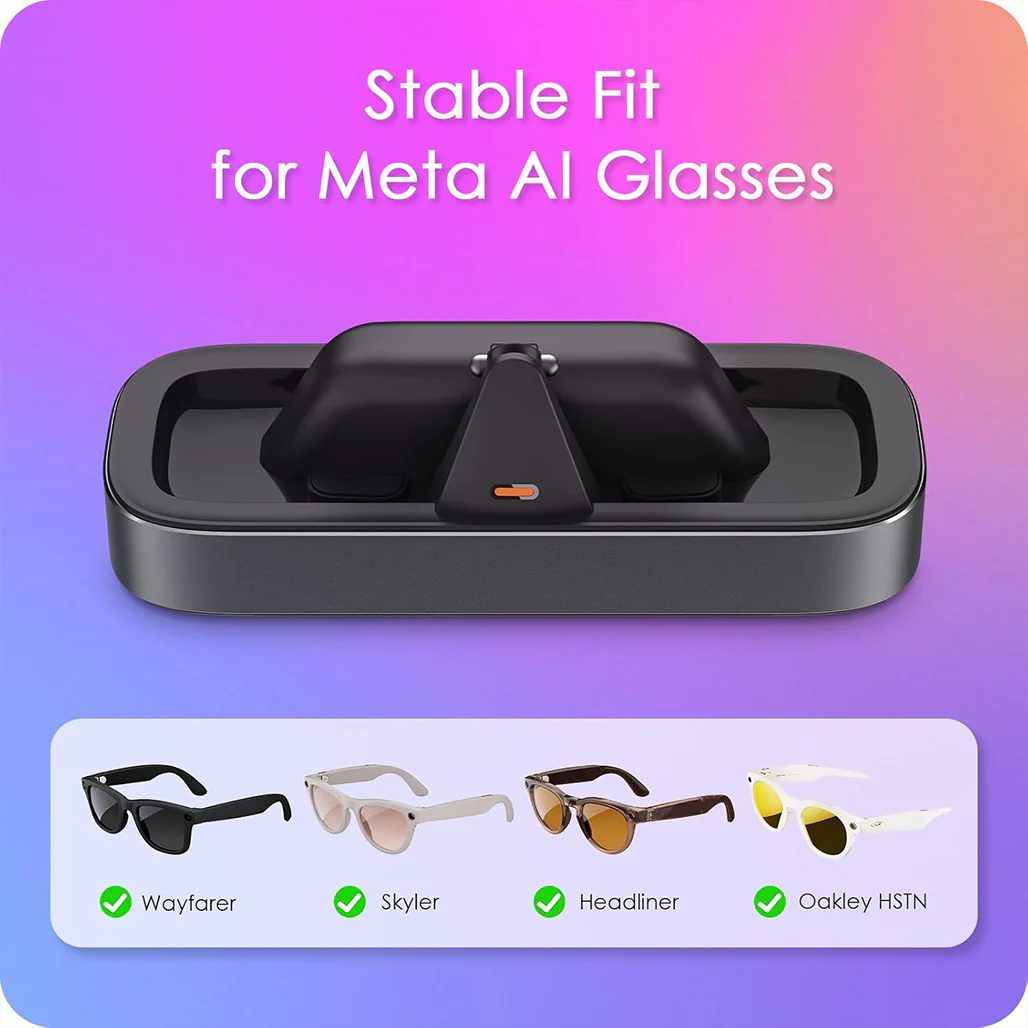 AI Glasses Charging Station for Meta Ray-Ban & Oakley Meta HSTN - Image 2