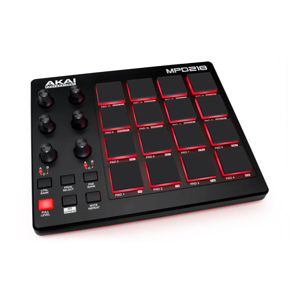 AKAI MPD218 - USB MIDI Pad Controller – 16 Backlit MPC Pads, DAW Integration, Software Suite Included - Image 2