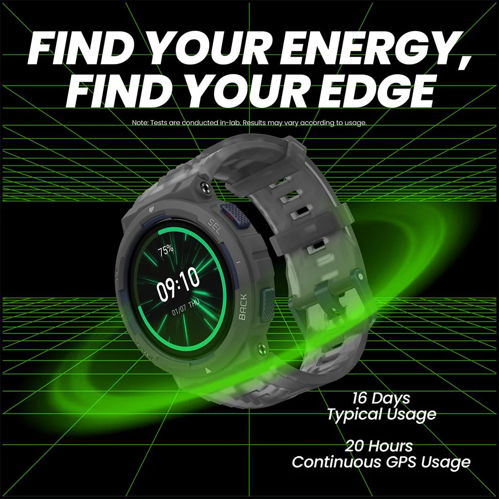 Amazfit Active Edge Mint Green - Rugged Smart Watch - Image 6