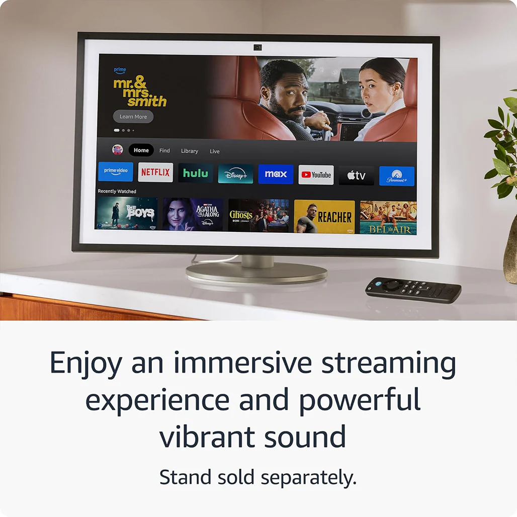 Amazon Echo Show 21 - Smart Display with Built-in Fire TV, Alexa & 21" Full HD Touchscreen - Image 3