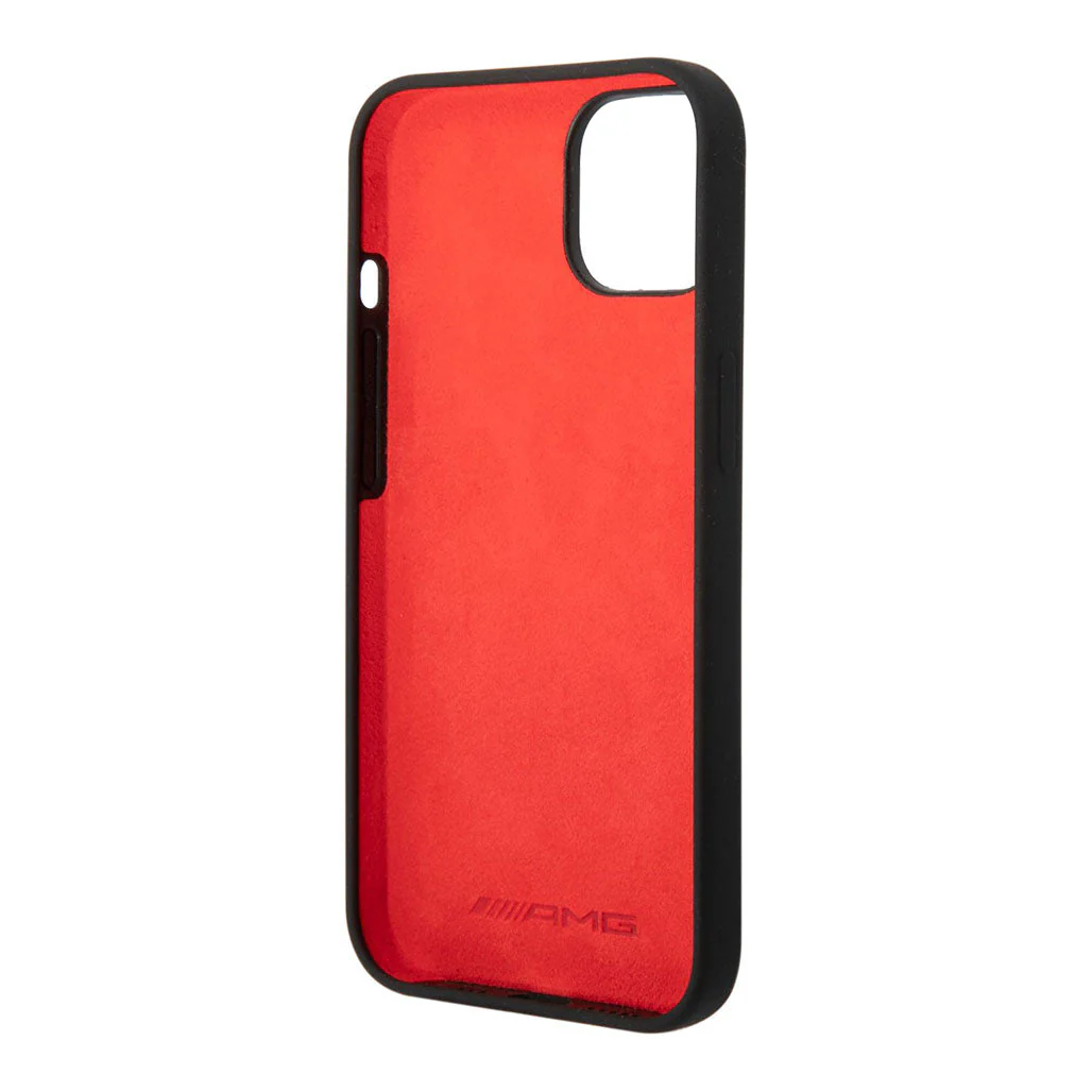AMG Liquid Silicone Case With Carbon Pattern For iPhone 14 Plus - Image 2