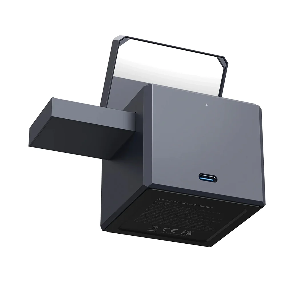 Anker 3-in-1 Cube with MagSafe - Ultra-Fast 15W Wireless Charger for iPhone, Apple Watch, and AirPods, Compact and Foldable Travel-Friendly Design - Image 5
