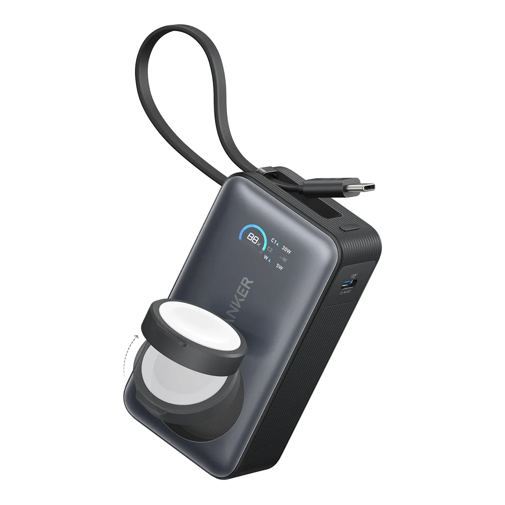 Anker MagGo Power Bank (10K, 35W) for Apple Watch – Fast Charging for All Apple Devices