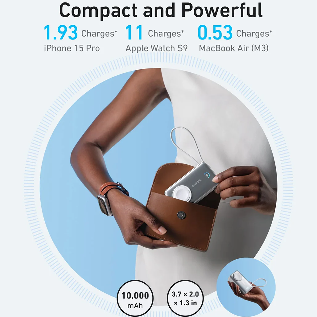 Anker MagGo Power Bank (10K, 35W) for Apple Watch – Fast Charging for All Apple Devices - Image 10