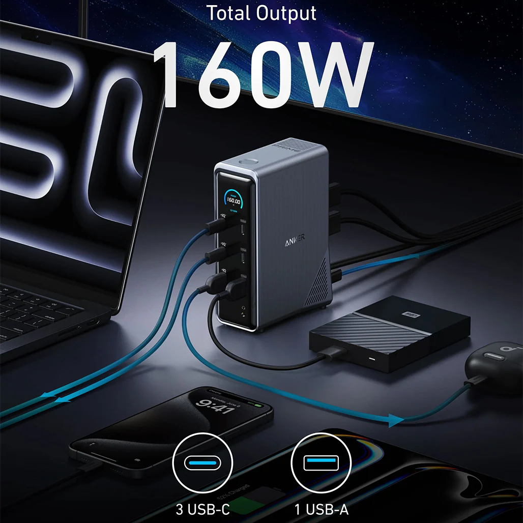 Anker Prime Charging Docking Station | 14-in-1 Dual Display, 160W Fast Charging Hub - Image 4
