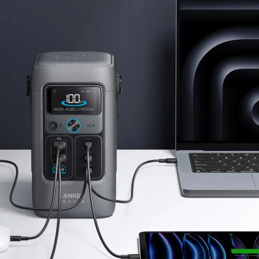 Anker SOLIX C200 DC Portable Power Station – 192Wh Battery, 200W Output, 140W USB-C Fast Charging, Solar-Compatible - Image 10