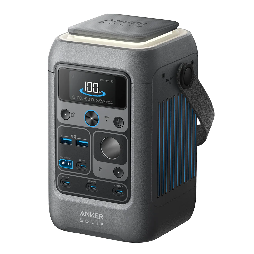 Anker SOLIX C300 DC Portable Power Station – 288Wh LiFePO4 Battery, 300W Output, Fast USB-C Charging, Solar Input, Compact & App-Connected - Image 3