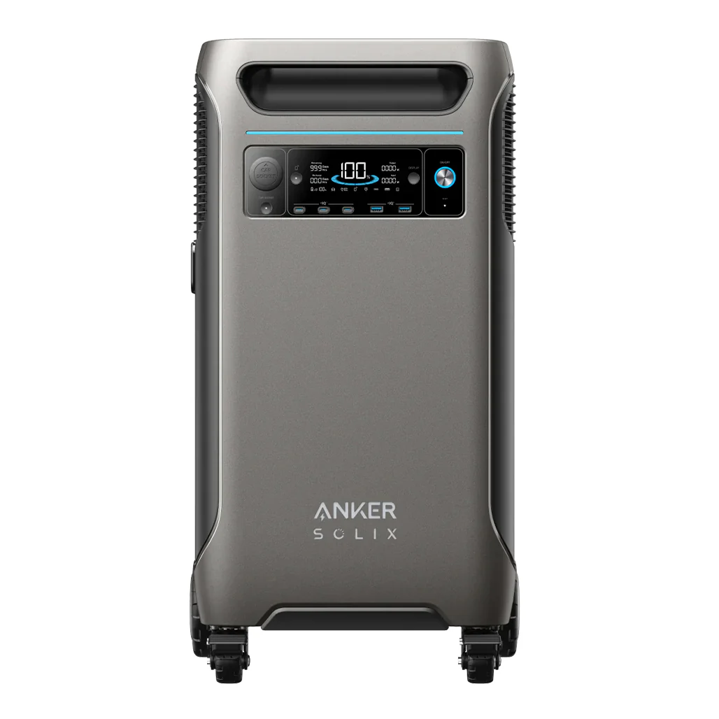 Anker SOLIX F3800 Portable Power Station 6000W – 3840Wh | Expandable Home Backup Power with EV & RV Charging