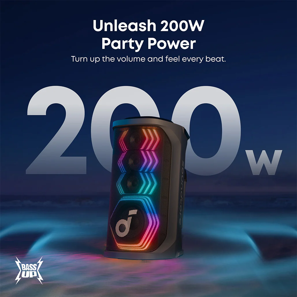 Anker Soundcore Rave 3S | AI Karaoke Party Speaker with 200W Sound - Image 3