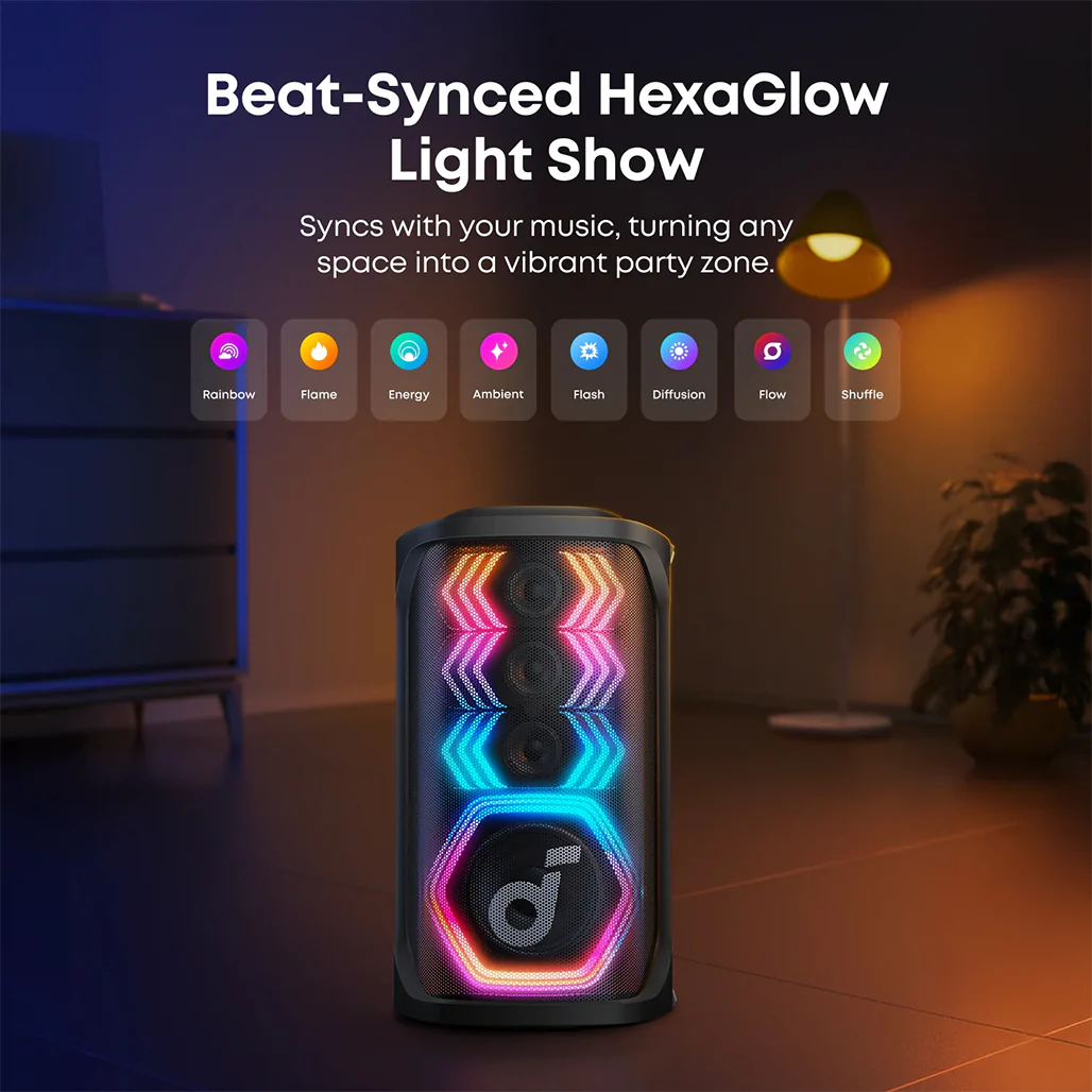 Anker Soundcore Rave 3S | AI Karaoke Party Speaker with 200W Sound - Image 4