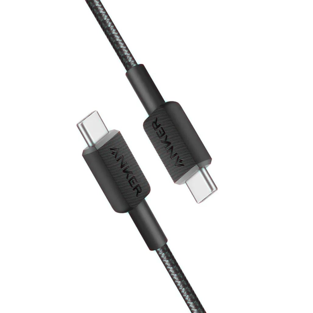 Anker USB-C to USB-C Fast Charging Cable - 240W Power Output, 12,000+ Bend Lifespan, Braided 3ft & 6ft Cable for Smartphones, Tablets, and Laptops