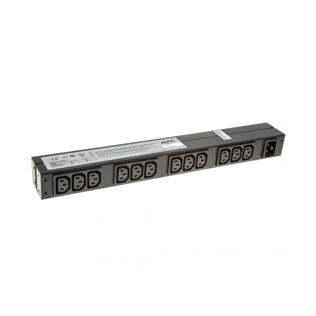 APC NetShelter Basic Rack PDU - 1U, 1PH, 3.7kW 230V / 3.3kW 208V, 12 x C13 Outlets, C20 Cord
