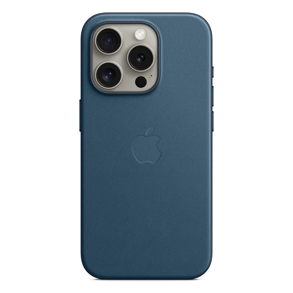 Apple iPhone 15 Pro FineWoven Case with MagSafe - Pacific Blue