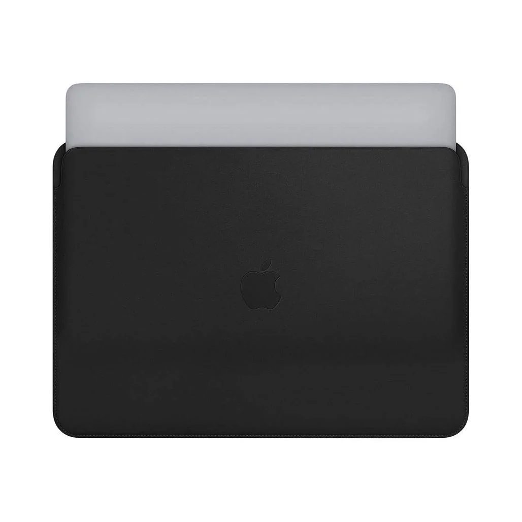 Apple Leather Sleeve for Apple Macbook Air or Pro 13-inch - Black - Image 4
