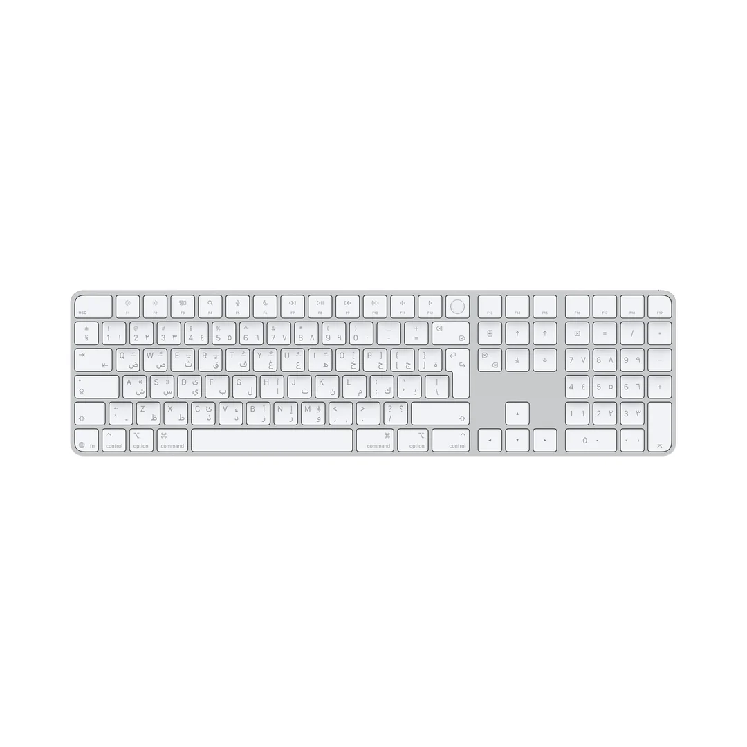 Apple Magic Keyboard with Touch ID and Numeric Keypad for Mac (USB-C) - Arabic - MXK73AB/A