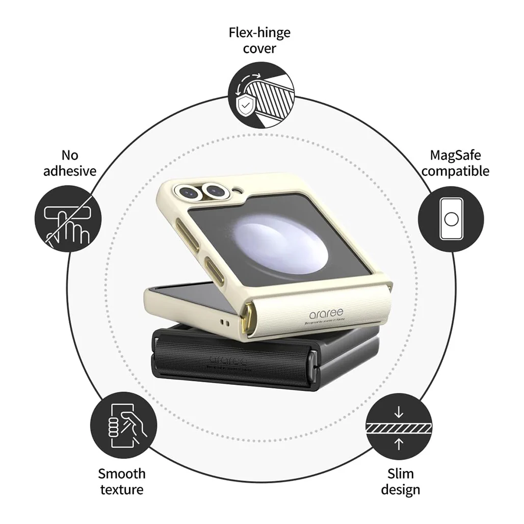 Araree Aero Flex M Case for Samsung Galaxy Z Flip 6 – MagSafe Compatible, Slim Hybrid Protection with Hinge Cover - Image 3