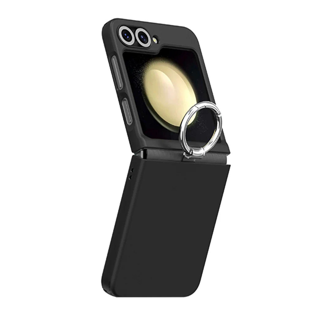 Araree Aero Flex R Protective Ring Case for Samsung Galaxy Z Flip 6 - Black | Durable Polycarbonate & TPU with Integrated Metal Ring - Image 2