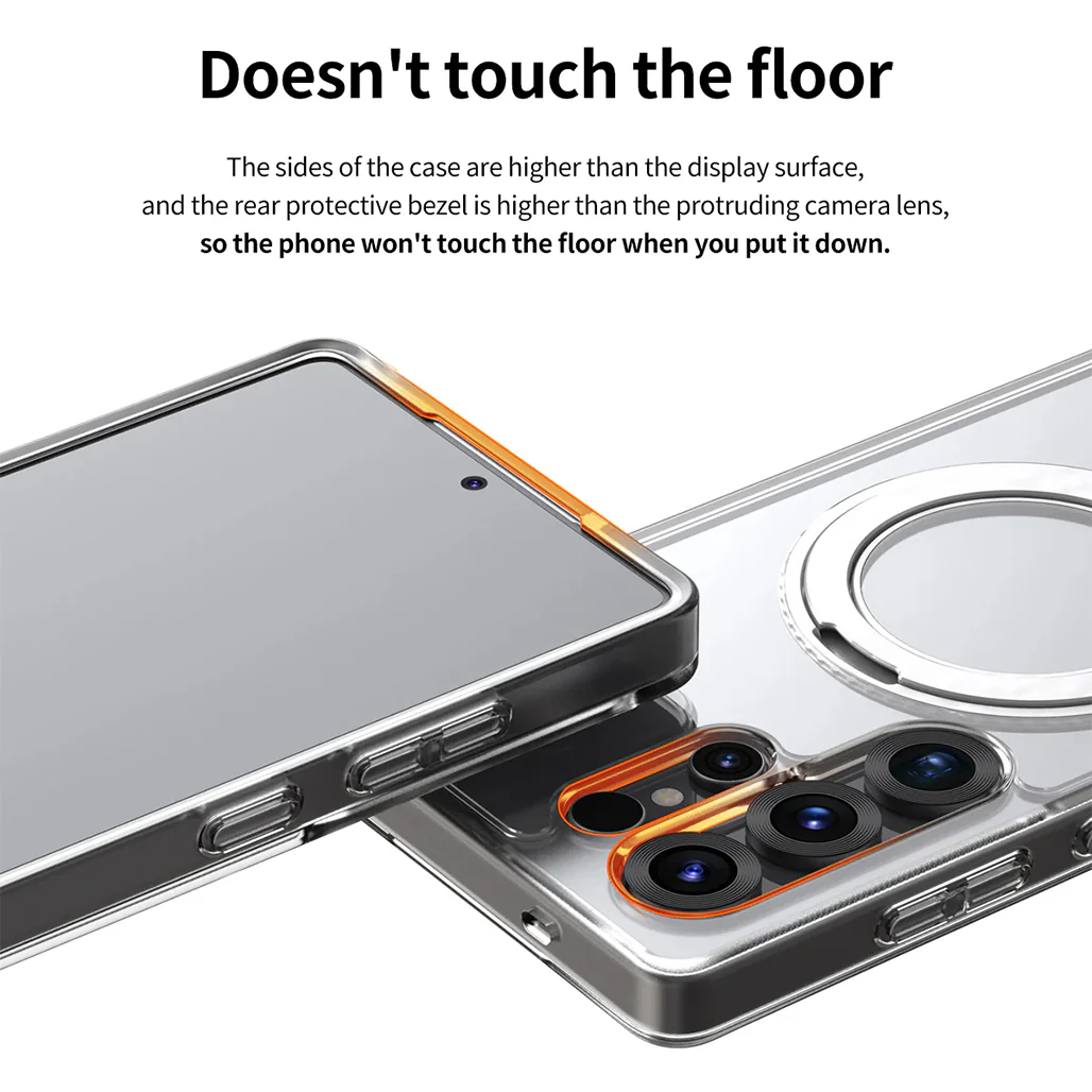 Araree Duple M Stand Case for Samsung Galaxy S25 Ultra – Clear Protection with Magnetic Charging & 360° Kickstand - Image 5