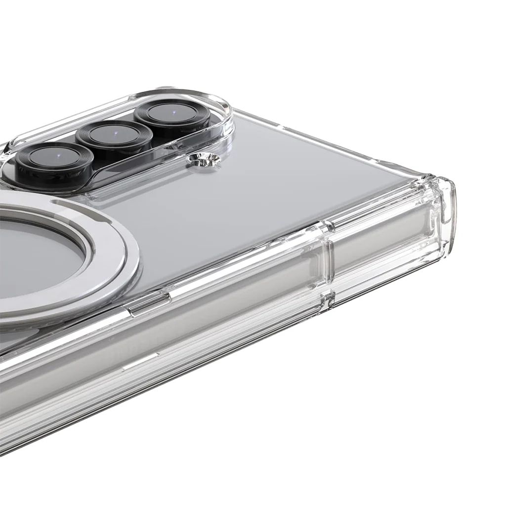 Araree Nukin 360 M Stand Case for Samsung Galaxy Z Fold 7- 360° Rotating MagSafe Kickstand – Clear - Image 2