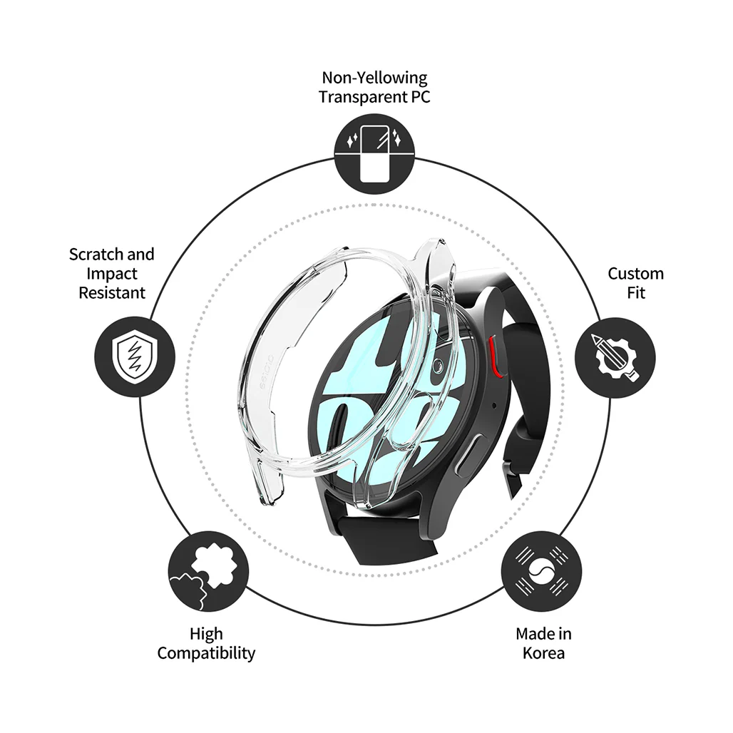 Araree Nukin Clear Screen Protector for Samsung Galaxy Watch 7 – Ultimate Protection & Clarity - Image 3