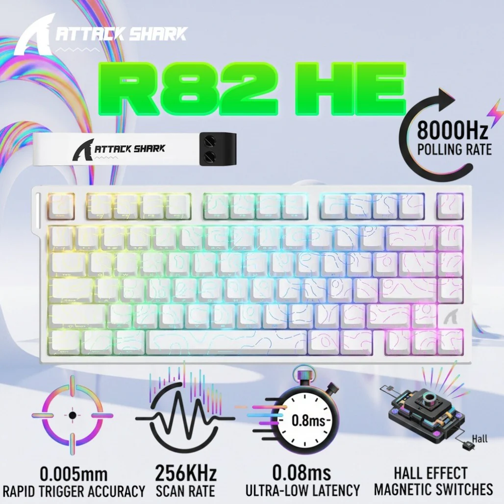 Attack Shark R82 HE - 75% Wired Magnetic Gaming Keyboard - Image 13