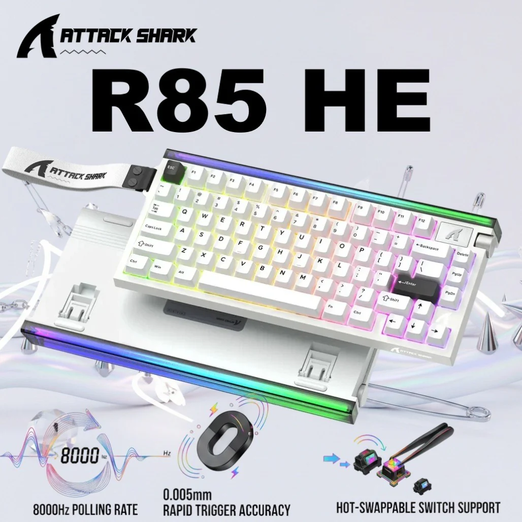 Attack Shark R85 HE - 75% Wired Mechanical Gaming Keyboard - Image 6
