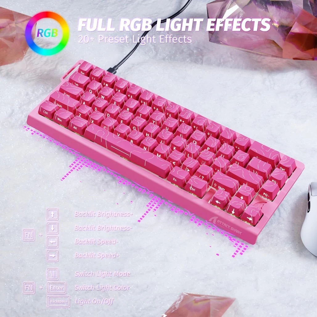 Attack Shark X68 HE - Wired Mechanical Gaming Keyboard - Image 7