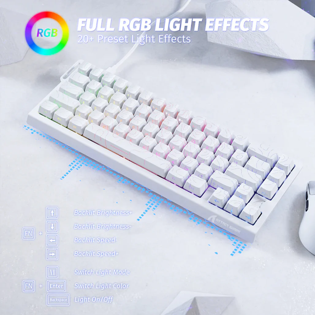 Attack Shark X68 HE - Wired Mechanical Gaming Keyboard - Image 8