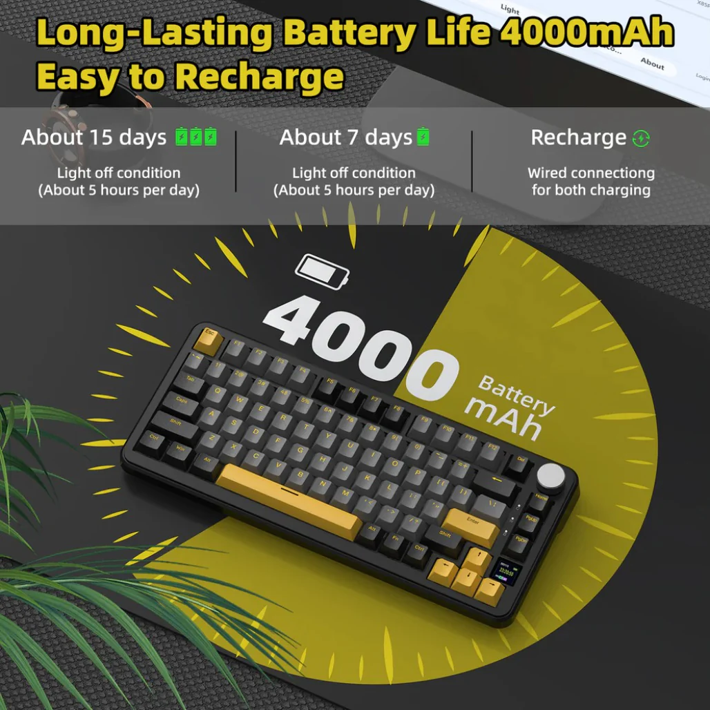 Attack Shark X85 Pro - 75% Wireless Mechanical Gaming Keyboard - Image 6