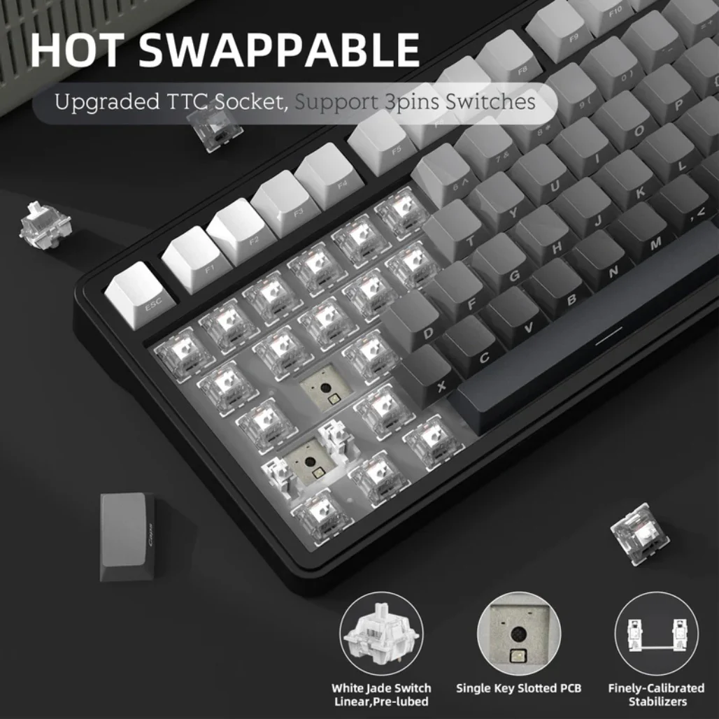 Attack Shark X85 - Wireless Mechanical Gaming Keyboard - Image 11