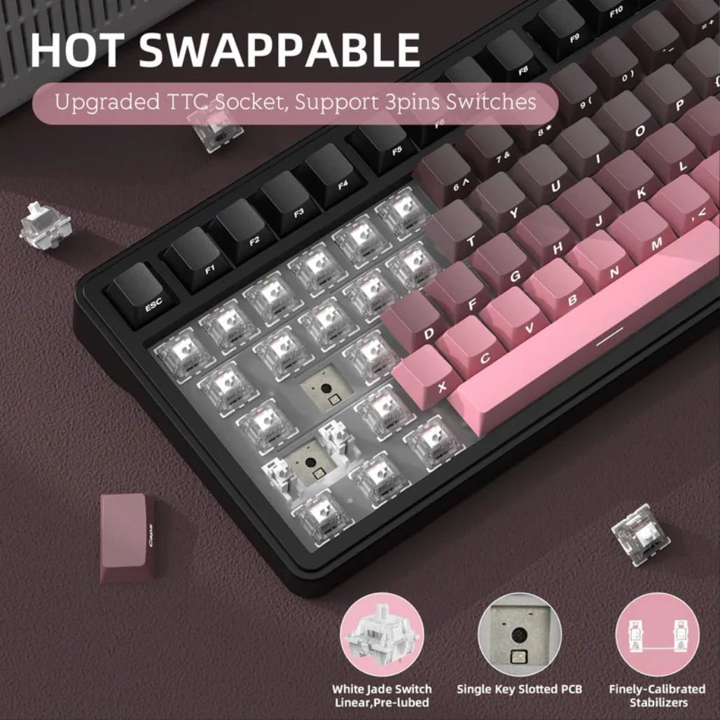 Attack Shark X85 - Wireless Mechanical Gaming Keyboard - Image 12