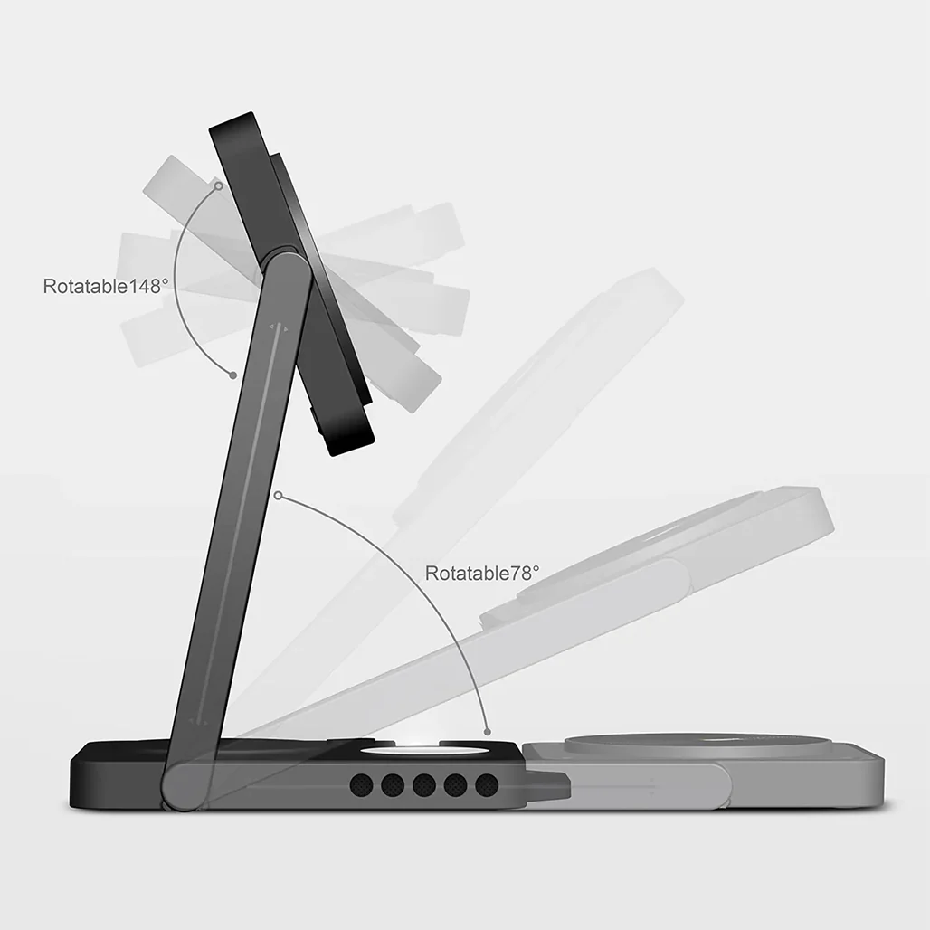 AULUMU M01 4-in-1 MagSafe Wireless Charging Station & Folding Pad - Image 12