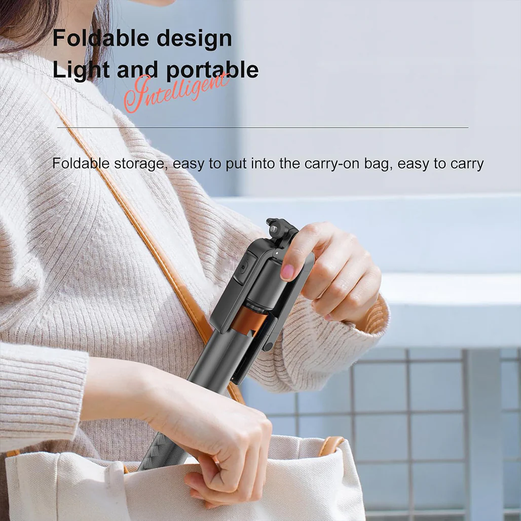 Auto Face Tracking Tripod 70" – 360° AI Smart Selfie Stick with Remote, Gesture Control & No App Required – Tall Phone Tripod for iPhone, Android, TikTok, YouTube & Live Streaming - Image 5