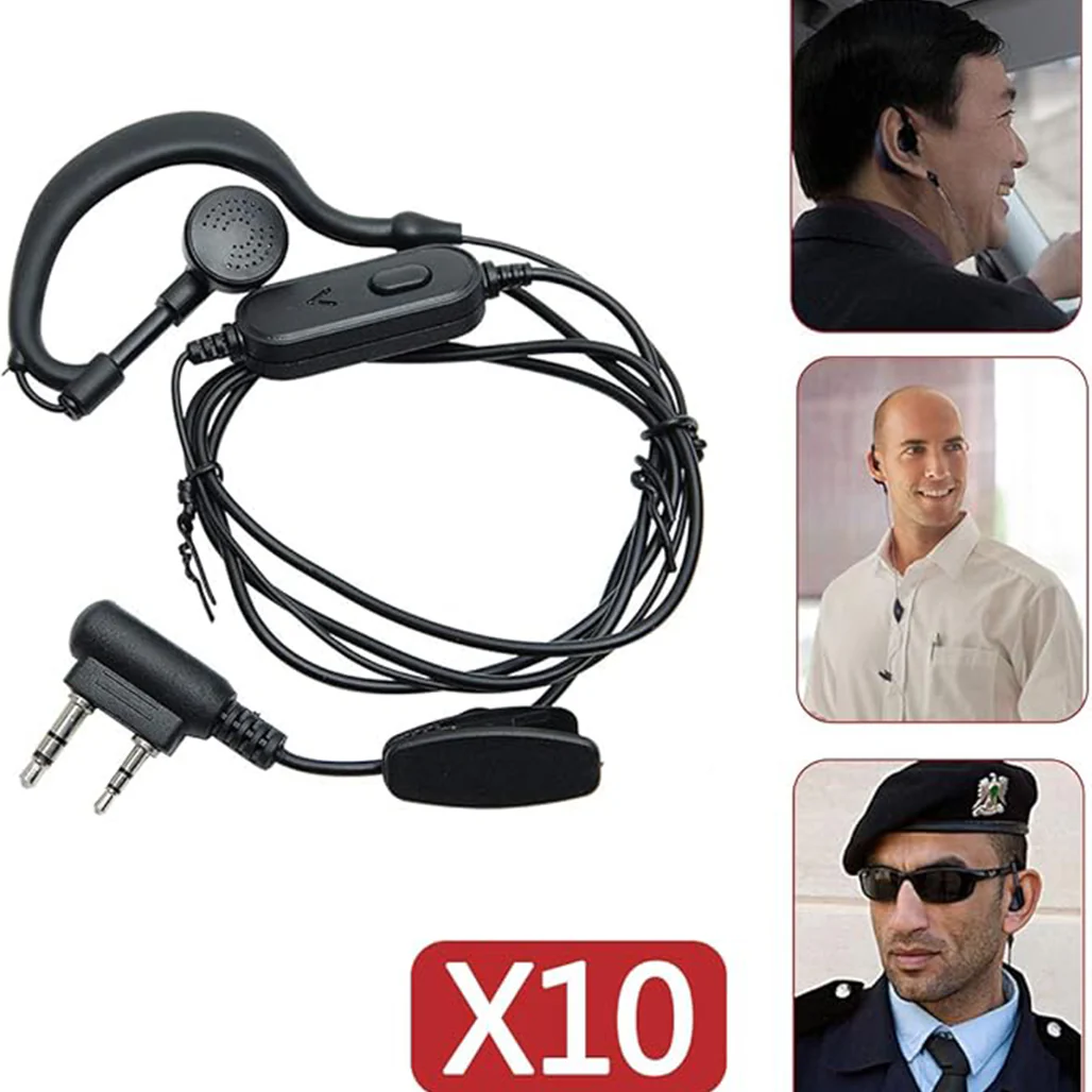 BAOFENG Walkie Talkie Earpiece with Mic - 2 Pin (BF210) - Image 3
