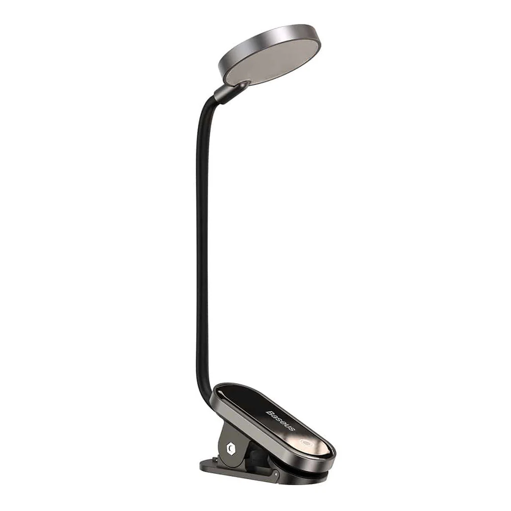 Baseus Comfort Reading Mini Clip Lamp - Dark Gray, 3W, 400mAh Battery