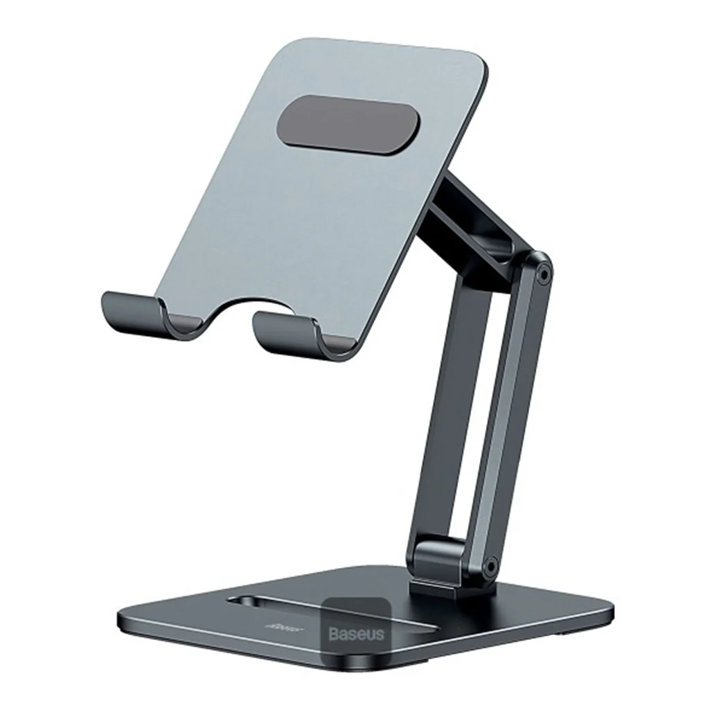 Baseus Desktop Biaxial Foldable Metal Stand for Phones - Grey