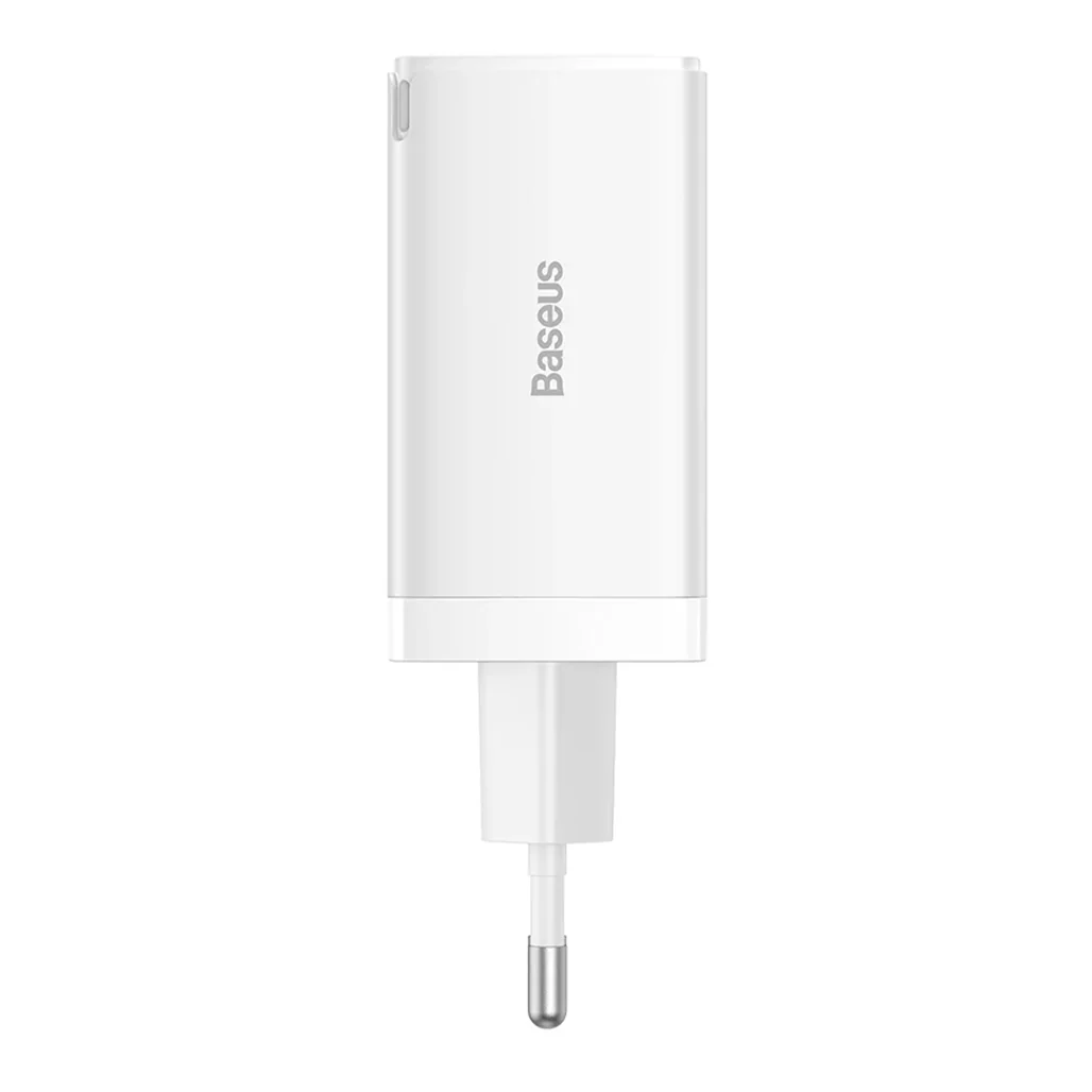 Baseus GaN5 Pro 3-Port Fast Charger 65W - White - Image 3