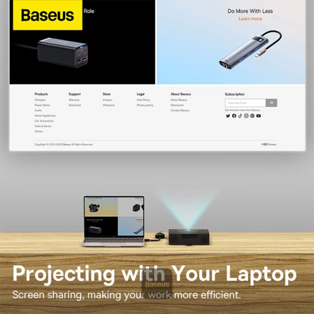 Baseus Lite Series HDMI to VGA Adapter - 1080P HD, Black - Image 7