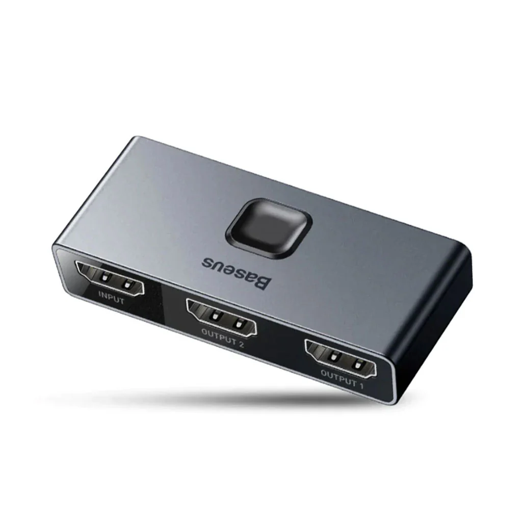 Baseus 4K 60Hz HDMI Splitter and Bi-Directional HDMI Switcher - 1x2/2x1 HDR HDMI Audio Adapter for PS4, TV Box, and More - Image 3