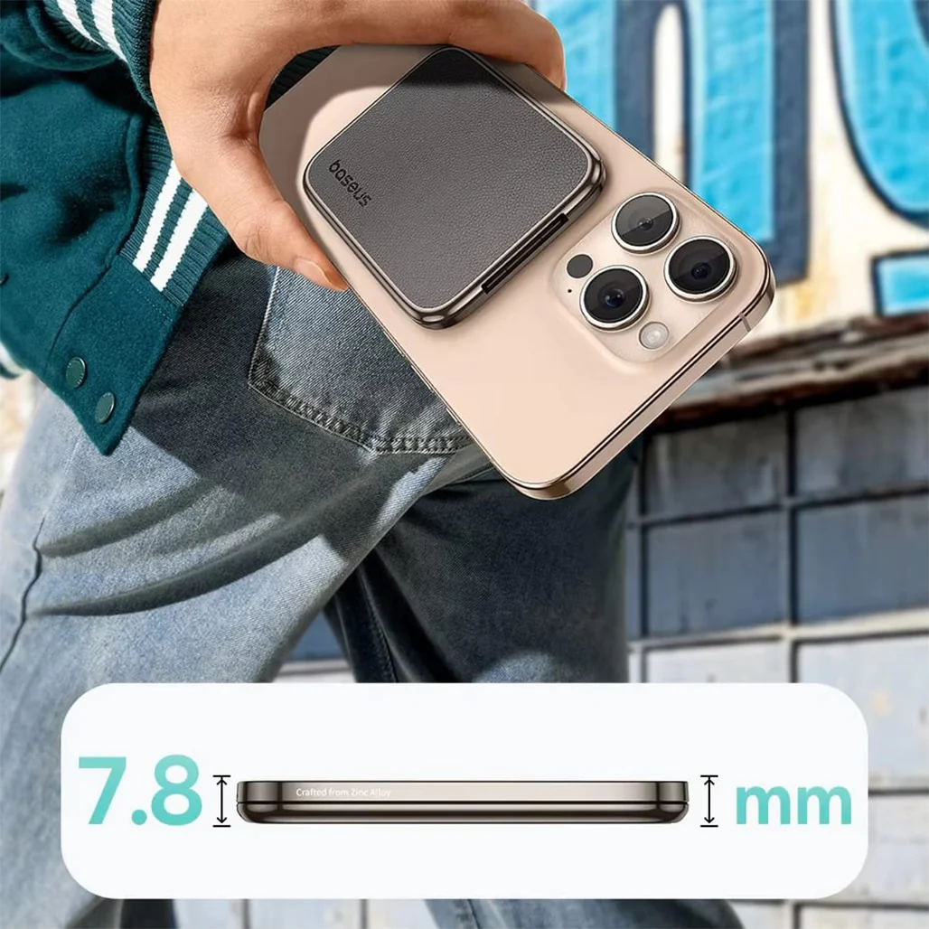 Baseus PrimeTrip VX1 Versatile Travel Magnetic Phone Holder – Ultra-Thin, 3-Axis Foldable, Dual Magnetic Sides, Multiple Modes - Image 3