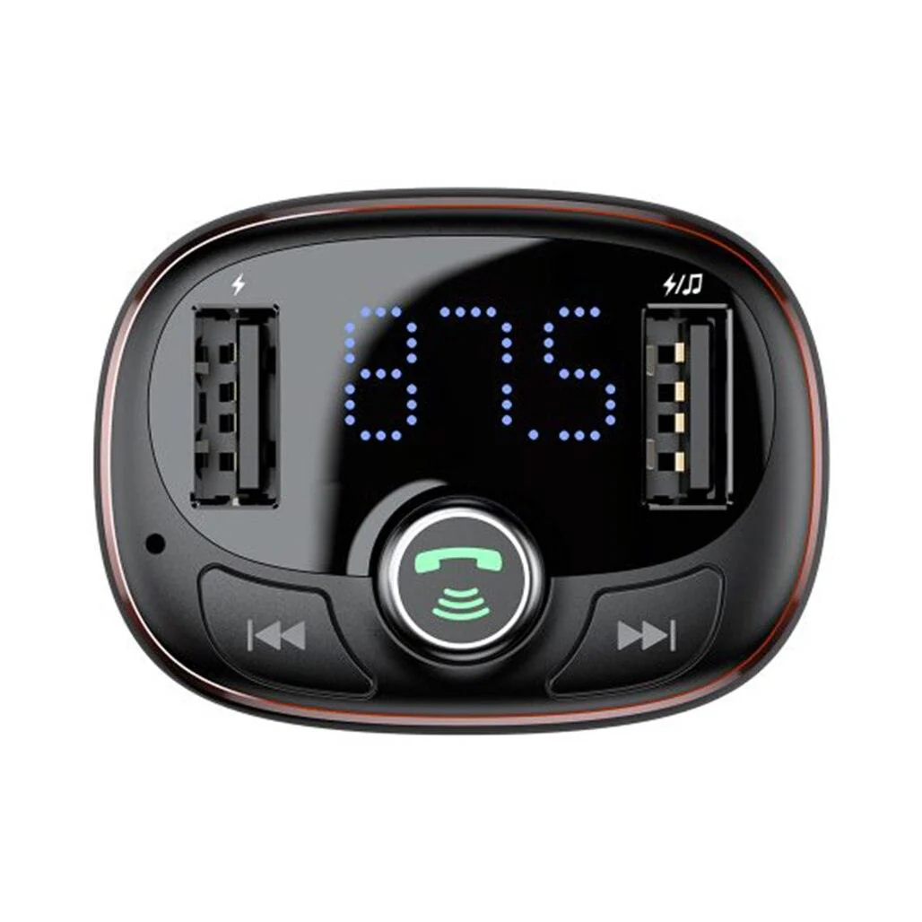 Baseus T-Typed Bluetooth MP3 Charger with Car Holder – Dual USB Fast Charging & Hands-Free Calling - Image 5