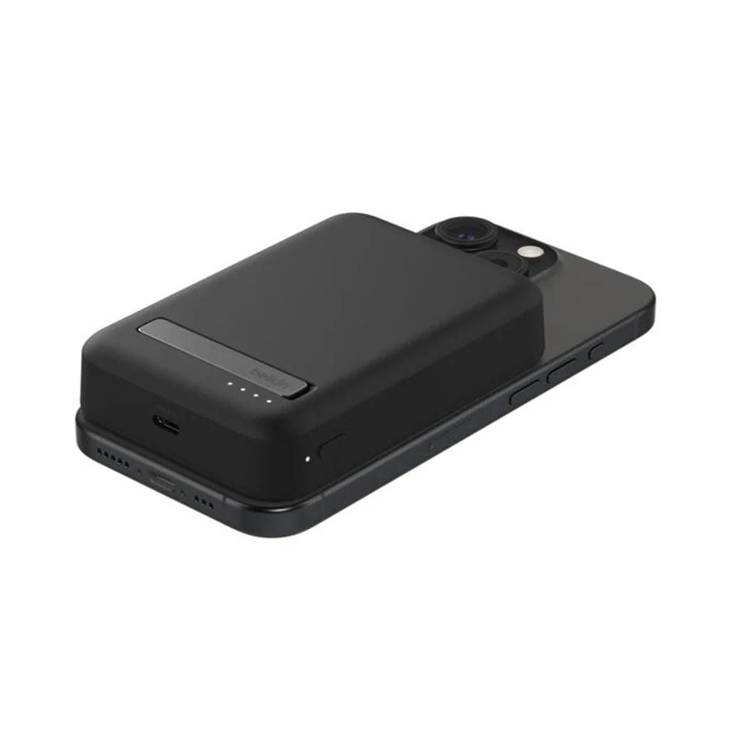 Belkin BoostCharge Pro 10,000mAh Magnetic Power Bank with Qi2 15W Wireless Fast Charging & Kickstand - Image 4