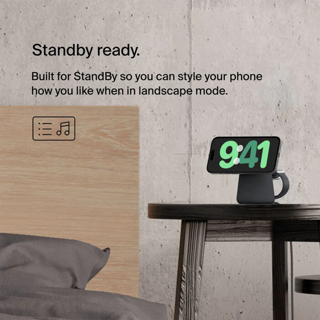 Belkin BoostCharge Pro 2-in-1 MagSafe Wireless Charging Dock – 15W Fast Charger for iPhone, Apple Watch & AirPods - Image 7