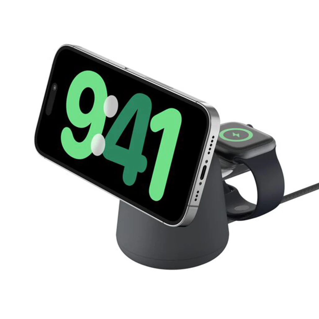 Belkin BoostCharge Pro 2-in-1 MagSafe Wireless Charging Dock – 15W Fast Charger for iPhone, Apple Watch & AirPods - Image 9