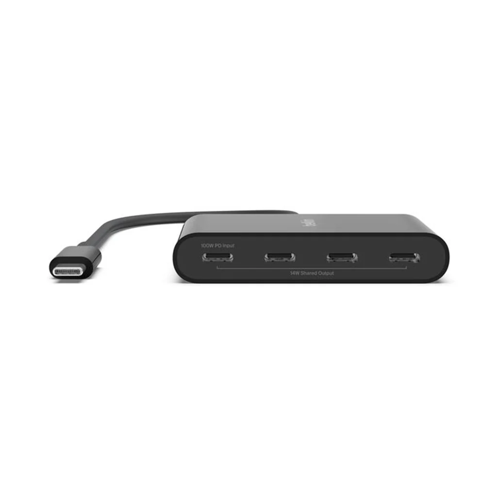 Belkin USB-C to 4-Port Hub – 10Gbps Data Transfer, 100W PD, Universal Compatibility - Image 2