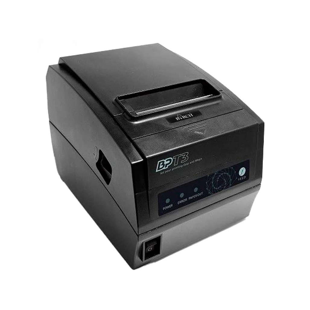 BIRCH BP-T3B Thermal Receipt Printer - USB, RS232, Ethernet - Monochrome, Single Function - Image 3